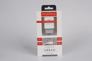 Seinälaturi MAXXIMUS URBAN 2.1A Lightning 2xUSB