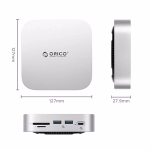 Orico MiniLink 9-in-1 -telakointiasema - hopeinen
