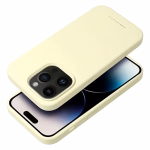 ROAR Suojakuori CLOUD SKIN iPhone 15 Pro:lle vaaleankeltainen