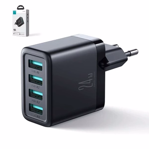 Charger Joyroom "JR-TCN03" Black 24W (4xUSB)