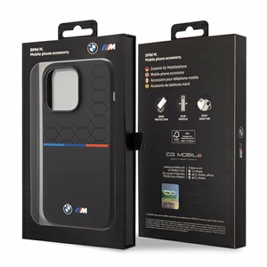 BMW Silikoninen Pattern iPhone 15 Pro Max Suojakuori - musta