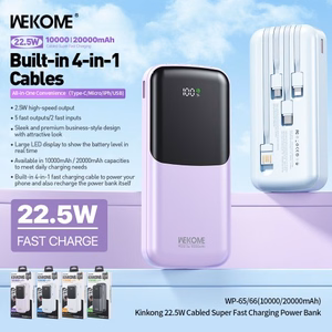 Power Bank WK Design "WP-66" Black 20000mAh (22.5W)