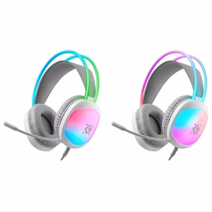 Defender Eclipse RGB -kuulokkeet valkoiset