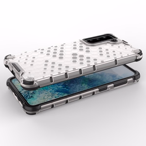 Honeycomb tapauksessa panssaroitu kansi geelirunko Samsung Galaxy S22 + (S22 Plus) musta