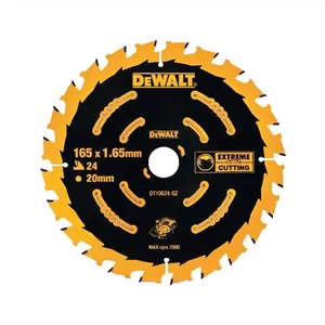 DeWalt DT10624-QZ – 165 × 20 mm:n pyörösahanterä puulle