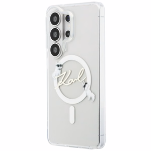 Karl Lagerfeld IML KC Script MagSafe Case for Samsung Galaxy S26 Ultra - Transparent