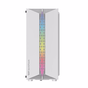 Darkflash DK151 LED computer case (white) + 3 RGB fans