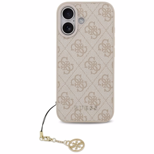Guess 4G Charms Collection MagSafe Suojakuori iPhone 17:lle - vaaleanpunainen
