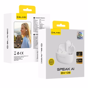 Blavec Bluetooth TWS -kuulokkeet BW-08 Speak AI (BW08SA-W) valkoinen