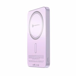 MagSafe-yhteensopiva varavirtalähde Forcell F-Energy SuperSlim F5K8 QC4.0 PD3.0 15W 5000 mAh violetti