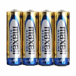 Maxell ALKALINE LR06 LR6 AA alkaliparistot, 4 kpl, kalvopakkaus, 1.5 V