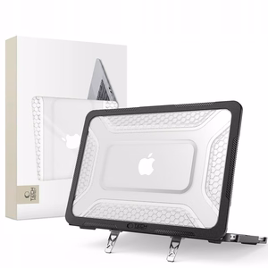 Tech-Protect Kevlar Pro suojakuori MacBook Neo 13" 2026 - musta ja kirkas