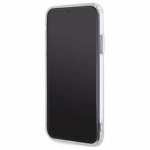 Karl Lagerfeld IML Metal Choupette Head MagSafe iPhone 11 Suojakuori - valkoinen