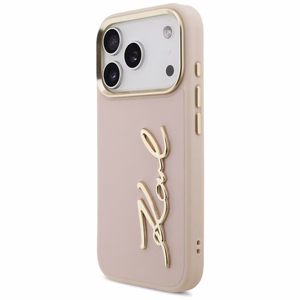 Karl Lagerfeld Karl Script Logo -suojakuori iPhone 17 Pro - pinkki