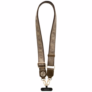 GUESS yleishihna GUUCNP4DGMW (4G PU -hihna, kiinnitin, Strass-metallilogo) ruskea