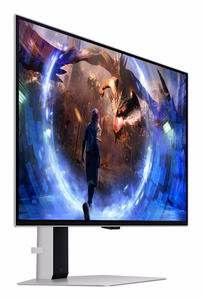 Samsung G60SD tietokonenäyttö 68.6 cm (27") 2560 x 1440 pikseliä Quad HD OLED, hopeinen