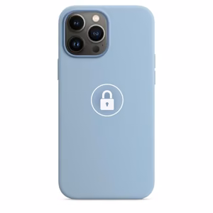 Phone Case Silicone Case v2 for Apple iPhone 13 Pro Max / Blue Fog / in package