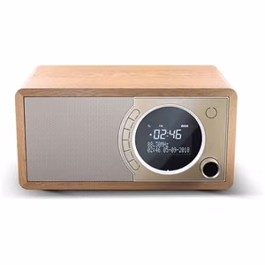 Sharp DR-450(BR) – FM/DAB/DAB+ -digitaaliradio Bluetooth 4.2:lla ja herätyksellä, ruskea