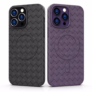 MagSafe Woven Suojakuori iPhone 15 Pro:lle - laivastonsininen