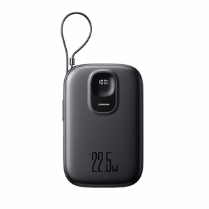 Ulkoinen akku Power Bank Joyroom JR-PBF18 22.5W Lightning-kaapelilla 10000mAh musta