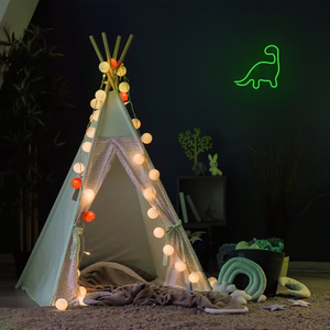 Neon LED valo DINOSAUR vihreä NNE01 Neolia