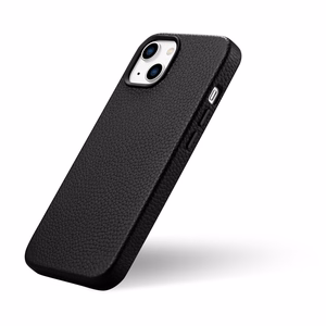 iCarer Litchi Premium Nahkakotelo iPhone 14 Plus Magneettinen nahkakotelo MagSafe musta (WMI14220711-BK)