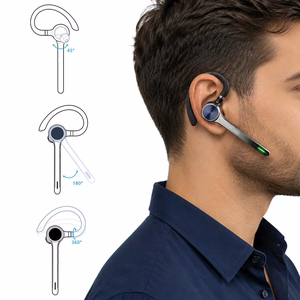 Blavec Talk 1 Multipoint Bluetooth-kuulokemikrofoni (BHTA1-B), musta