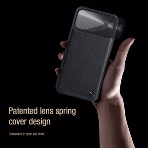 Nillkin CamShield S Leather Case for Iphone 14 Pro black