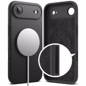 Ringke Silikoninen Magneettinen MagSafe Suojakuori iPhone 17 Air:lle - Musta