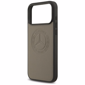 Mercedes Nahkainen Vintage Logo MagSafe Suojakuori iPhone 17 Pro Max:lle - Beige