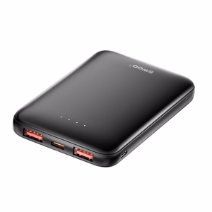 BWOO varavirtalähde P72 QC 22,5W PD 20W 5000 mAh 2x USB-A 1x USB-C musta