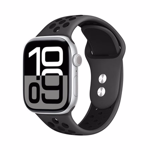 Crong Duo Sport strap for Apple Watch 44 / 45 / 46 / 49 mm, grey and black