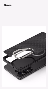 Benks Magnetic Armor Pro Armor Grid Kevlar Case Metal Frame 600D (H048) Samsung Galaxy S26 -puhelimelle musta