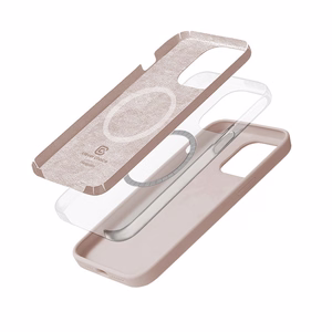 Crong Color Cover Magnetic suojakuori iPhone 14 Pro -laitteelle, MagSafe-yhteensopiva, hiekanvaaleanpunainen