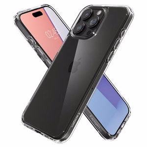 Spigen Crystal Hybrid Suojakuori iPhone 15 Pro Max:lle - Kirkas