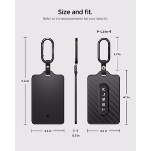 Spigen TO243 Teslan auton avainkortin pidike, musta