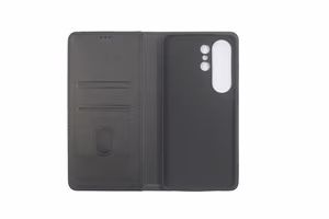 JM STAND FLIP CASE mallille Galaxy S26 Ultra, musta