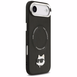 Karl Lagerfeld Choupette Pin MagSafe Suojakuori iPhone Air:lle - Musta