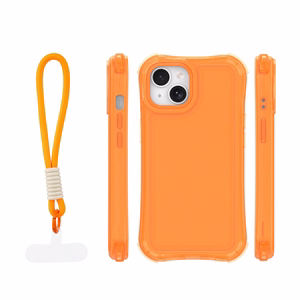 Safepop case with strap for iPhone 13 6,1" orange