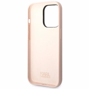 Karl Lagerfeld KLHCP14XSLCTPI iPhone 14 Pro Max 6.7 kovakuori vaalea vaaleanpunainen / vaalea vaaleanpunainen Silicone Choupette Body