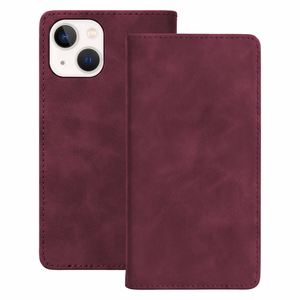 Smart Suede -kuori mallille iPhone 14, viininpunainen