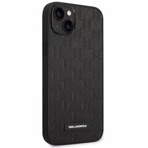 Karl Lagerfeld KLHCP14MSAKLHPK iPhone 14 Plus 6.7 "hardcase black / black Saffiano Mono Metal Logo