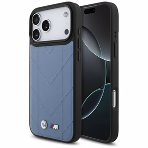 BMW M Quilted Logo MagSafe Suojakuori iPhone 17 Pro Maxille - sininen