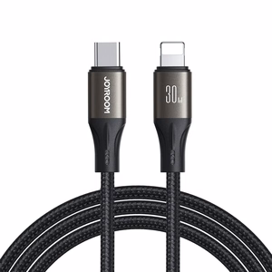 Joyroom SA25-CL3 USB-C – Lightning Kaapeli 30W 1,2 m, musta