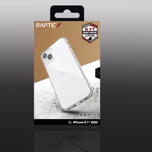 Raptic X-Doria Clear Case iPhone 14 panssaroitu kirkas kotelo