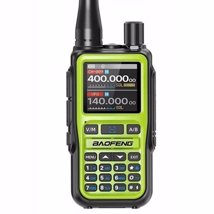 Baofeng UV-5R EU Mini – käsiradiopuhelin, USB-C, Bluetooth, VHF/UHF, ilmailutaajuusalue, vihreä