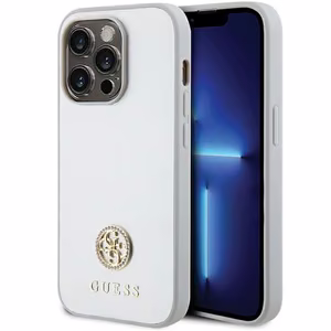 GUESS Suojakuori IPHONE 15 Prolle GUHCP15LPS4DGPS (Strass Metal Logo) hopeinen