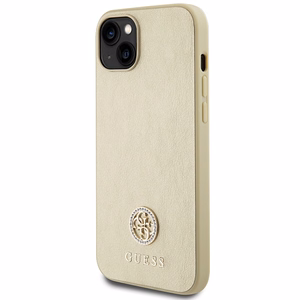 Guess GUHCP15MPS4DGPD iPhone 15 Plus 6,7 kultainen/kultainen kovakuori Strass Metal Logo