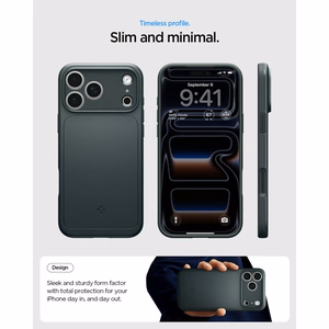 Spigen Thin Fit MagSafe -suojakuori iPhone 18 Pro Max / 17 Pro Max -malleille, vihreä