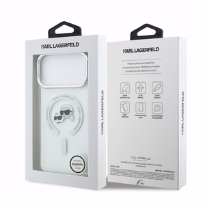 Karl Lagerfeld IML K&CH Heads Metal Frame MagSafe -suojakuori Apple iPhone 18 Pro Max -puhelimelle